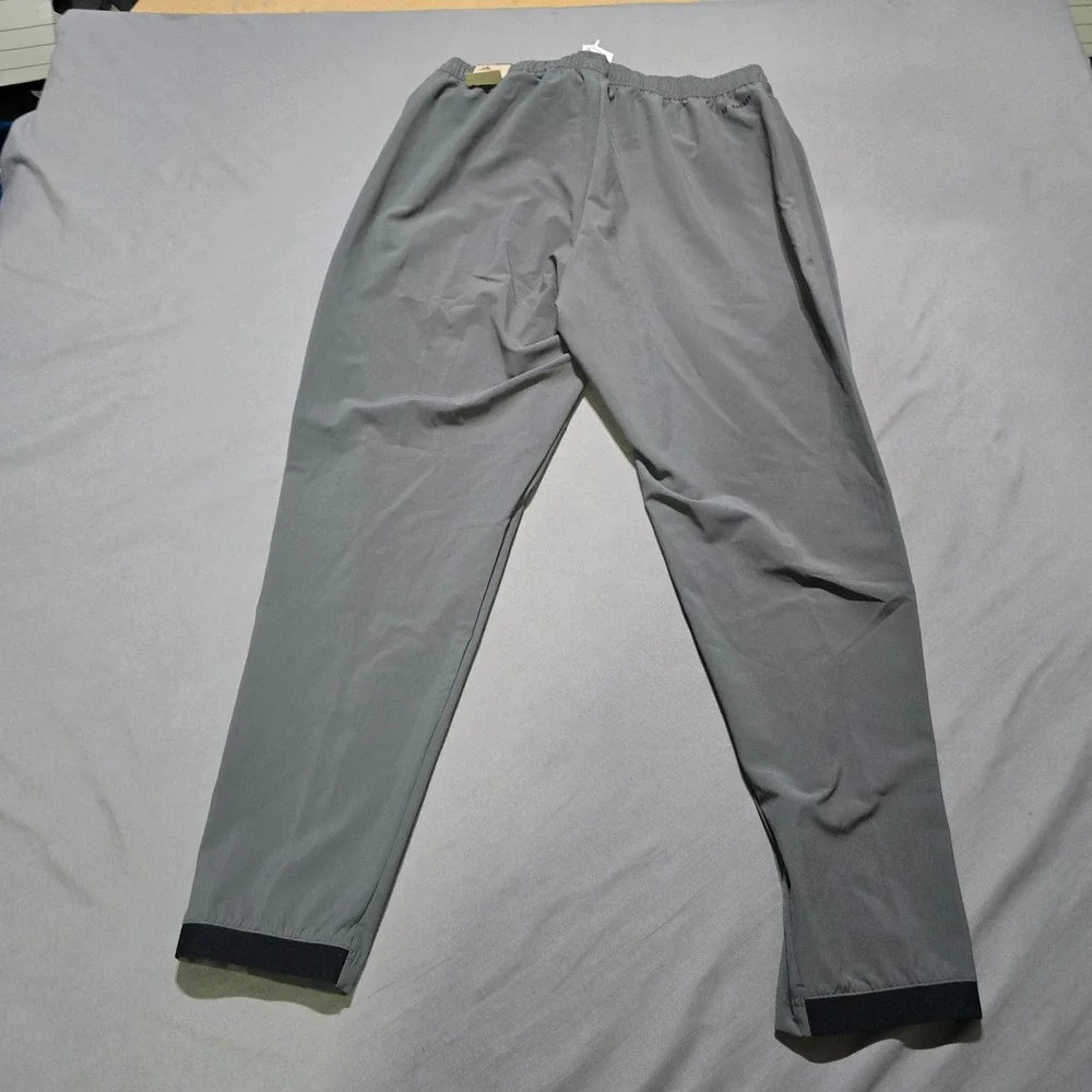 Adidas Training Pants Mens M Gray 3-Stripe Performance Activewear Joggers